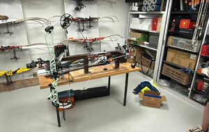 Le club s’équipe d’une presse pour arcs à poulies