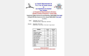 Seynod - Championnat Départemental 74 - 18m