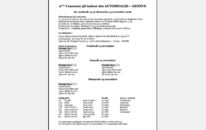 Concours 3D indoor des AUTOMNALES